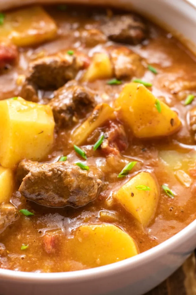 Slow Cooker Chunky Beef and Potato Stew