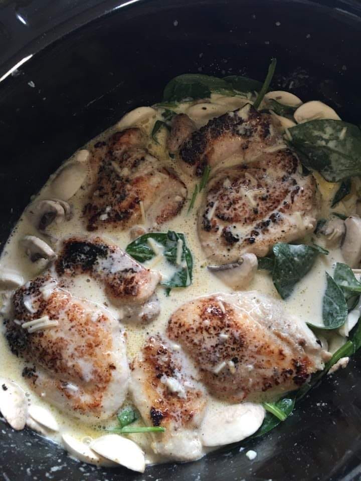 CREAMY GARLIC PARMESAN CHICKEN RECIPE