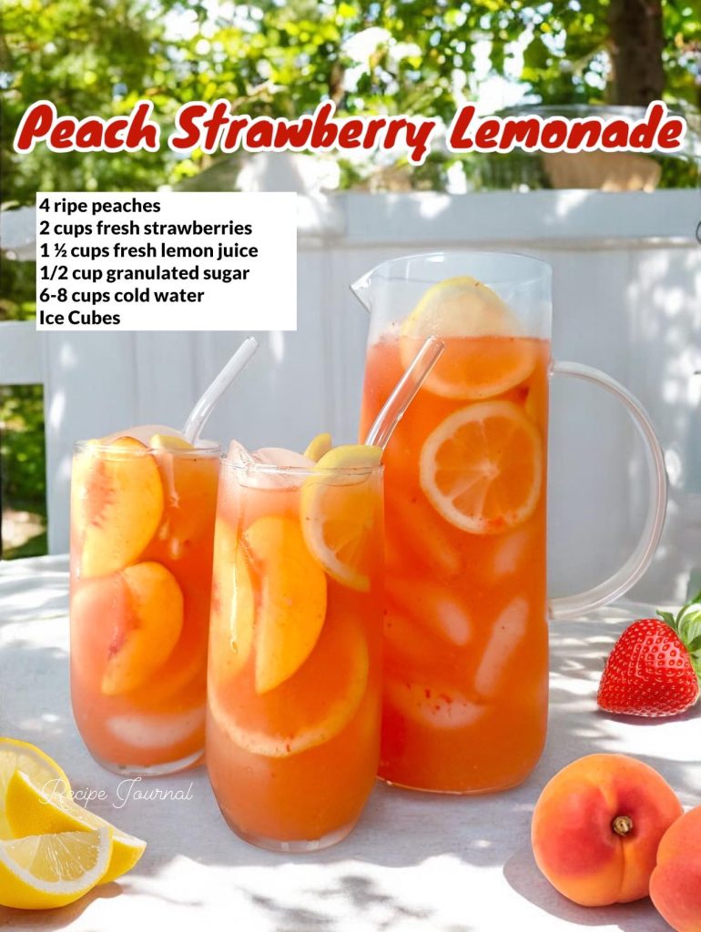 Peach Strawberry Lemonade 