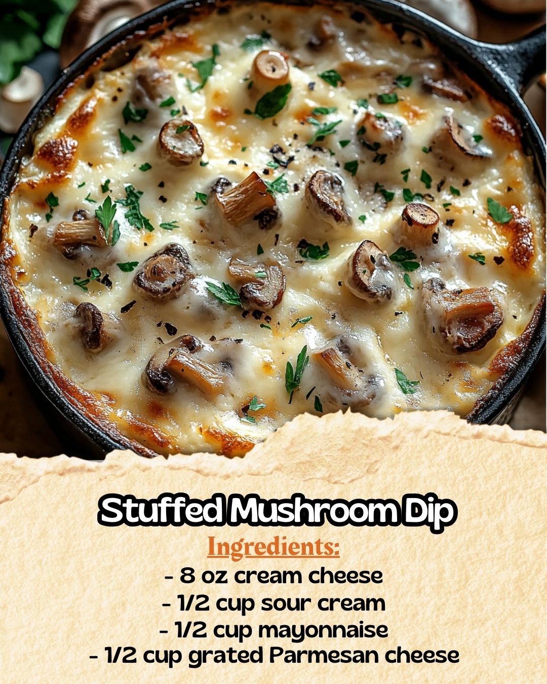  Stuffed Mushroom Dip