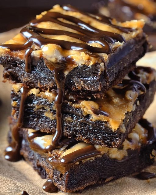 Fudgy Peanut Butter Brownies