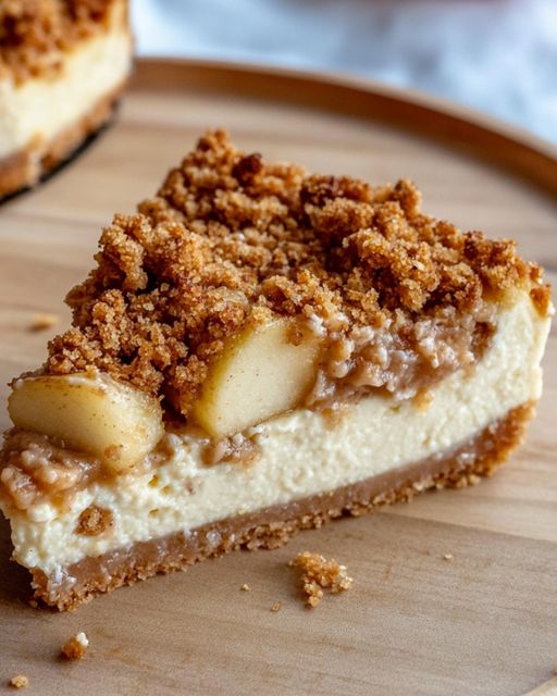 Apple Crumble Cheesecake