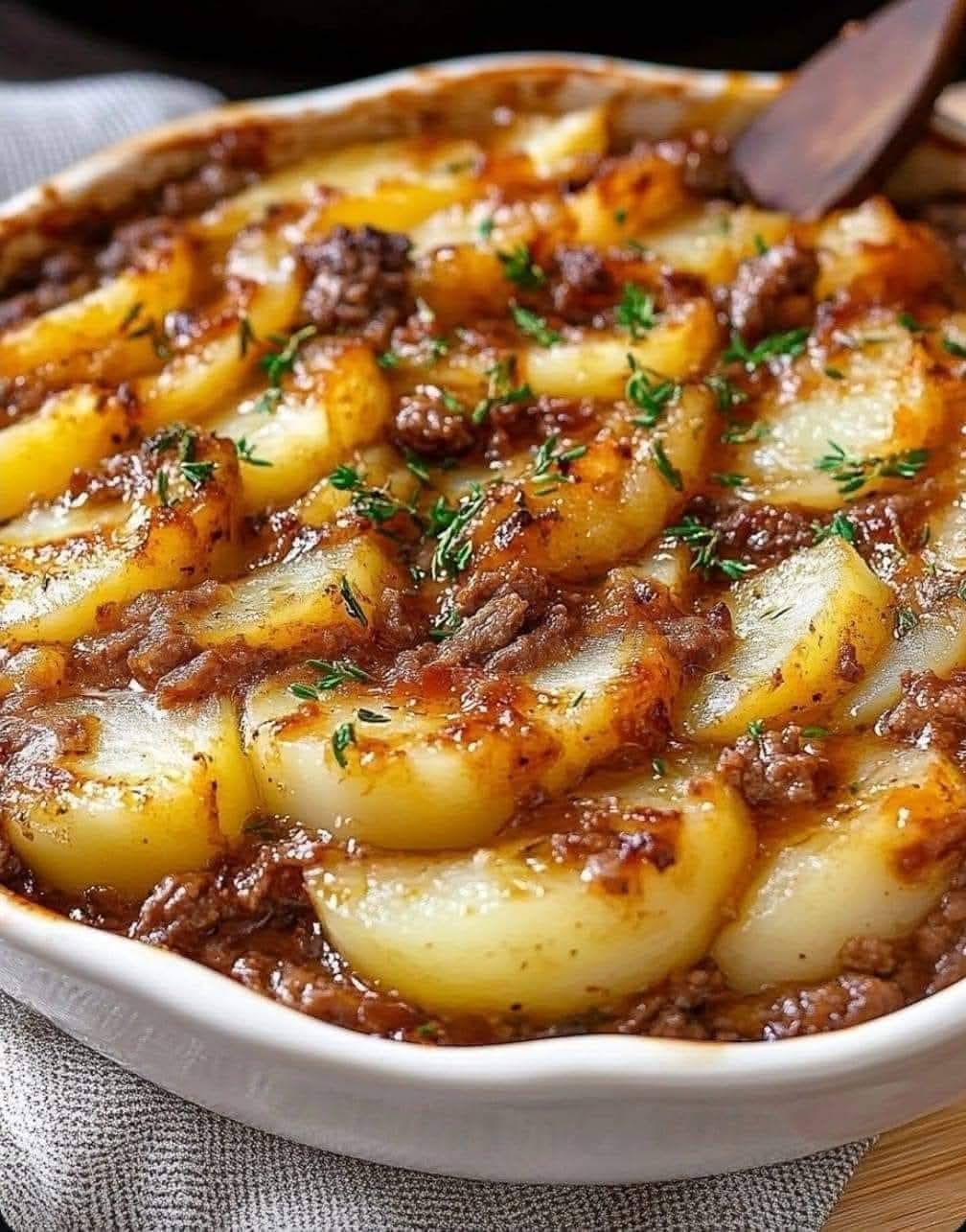 Hearty Ground Beef and Potato Casserole