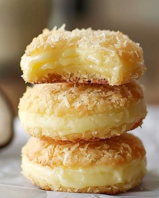 Heavenly Coconut Lemon Curd Cookies