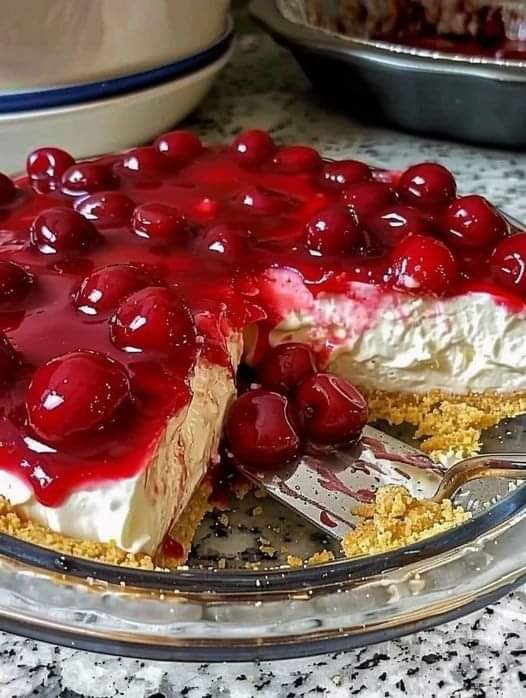 No-Bake Cherry Cheesecake