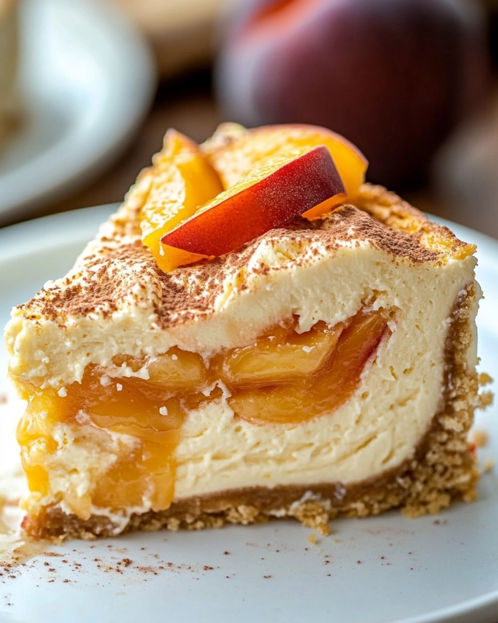 Peach Cobbler Cheesecake Recipe