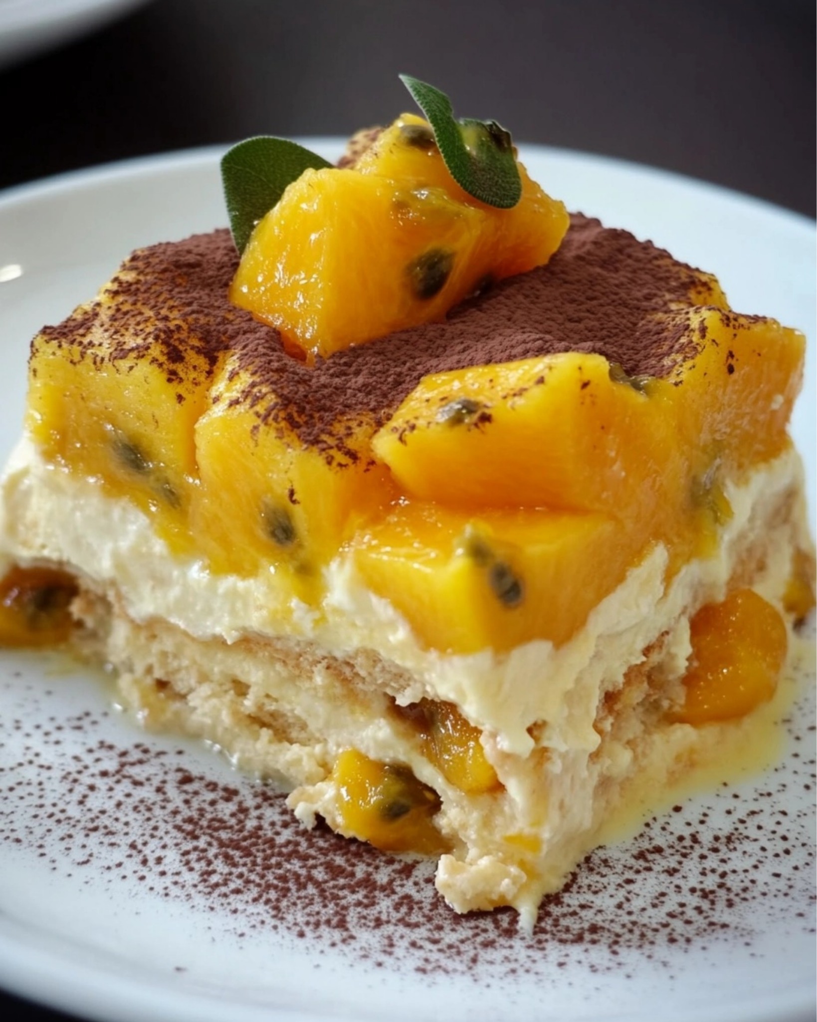  Mango and Passionfruit Tiramisù 