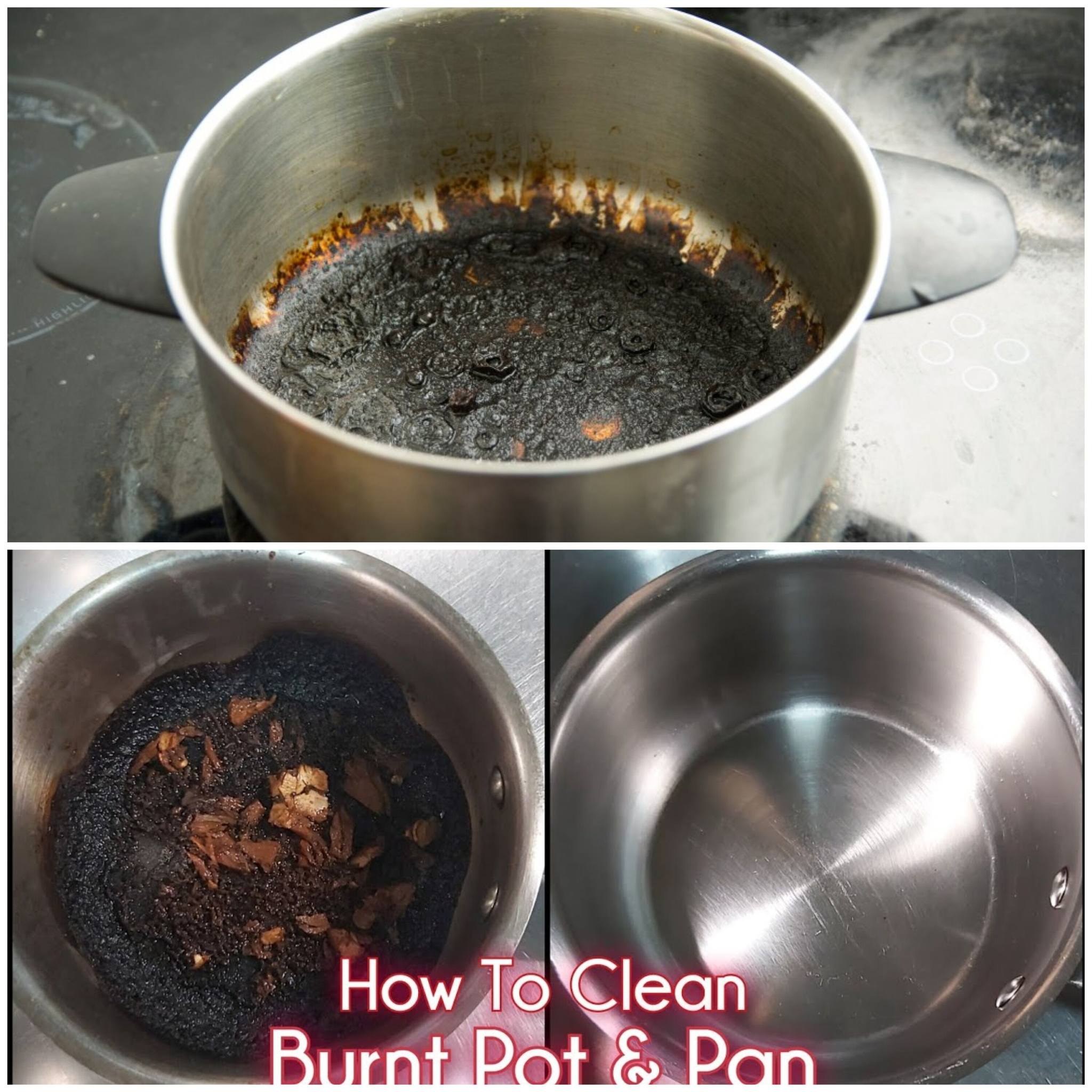 Easy Hack to Clean Burnt Pots and Pans