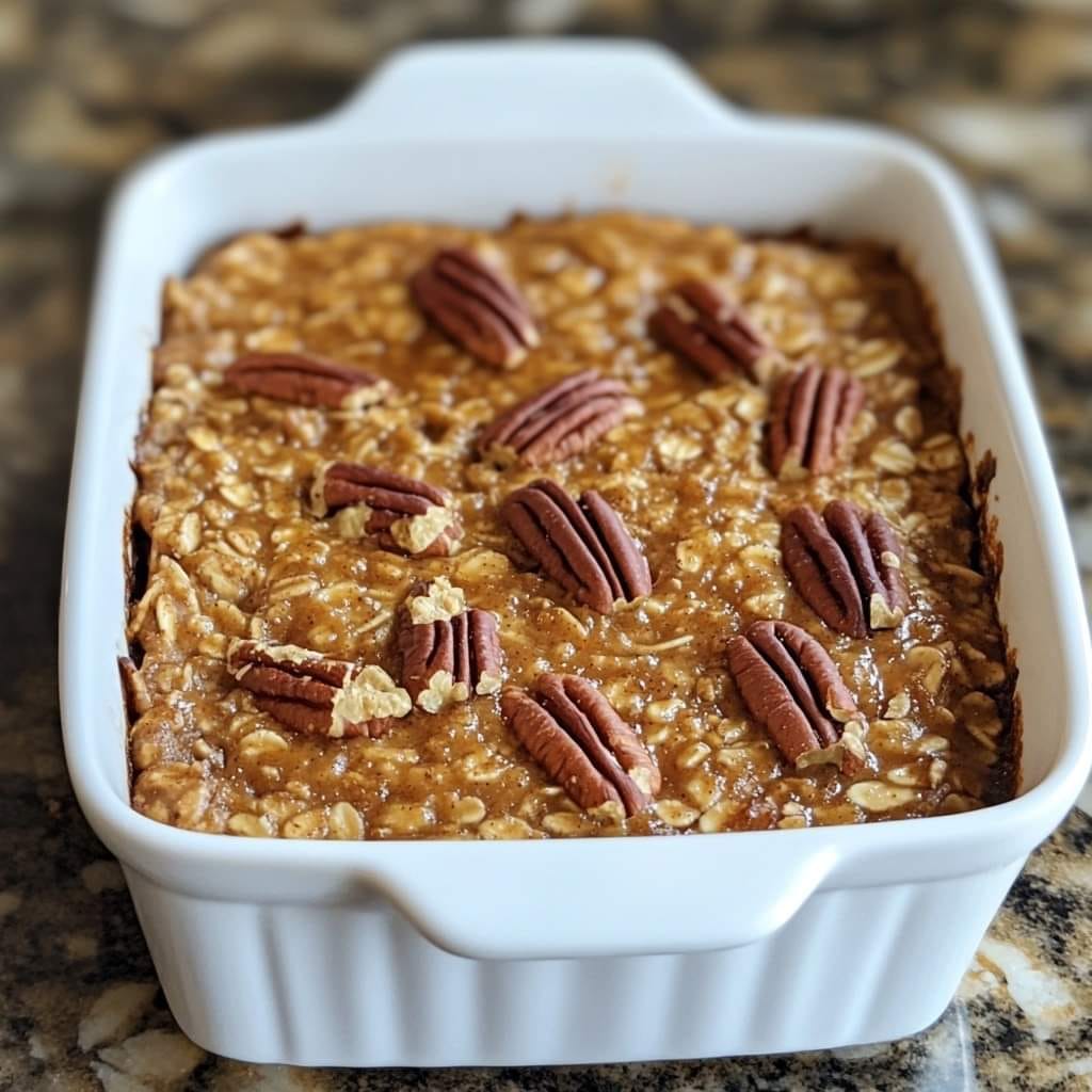 Pumpkin Pecan Baked Oatmeal