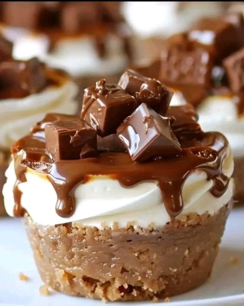 Elegant Mini Rolo Cheesecakes Recipe.