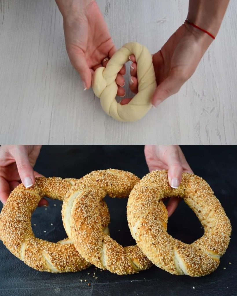 Turkish Simit (Sesame-Covered Bread Rings)