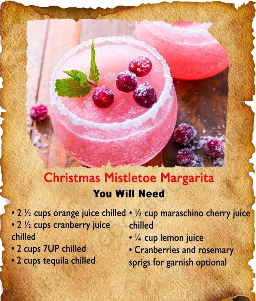 Christmas Mistletoe Margarita (Large Batch)