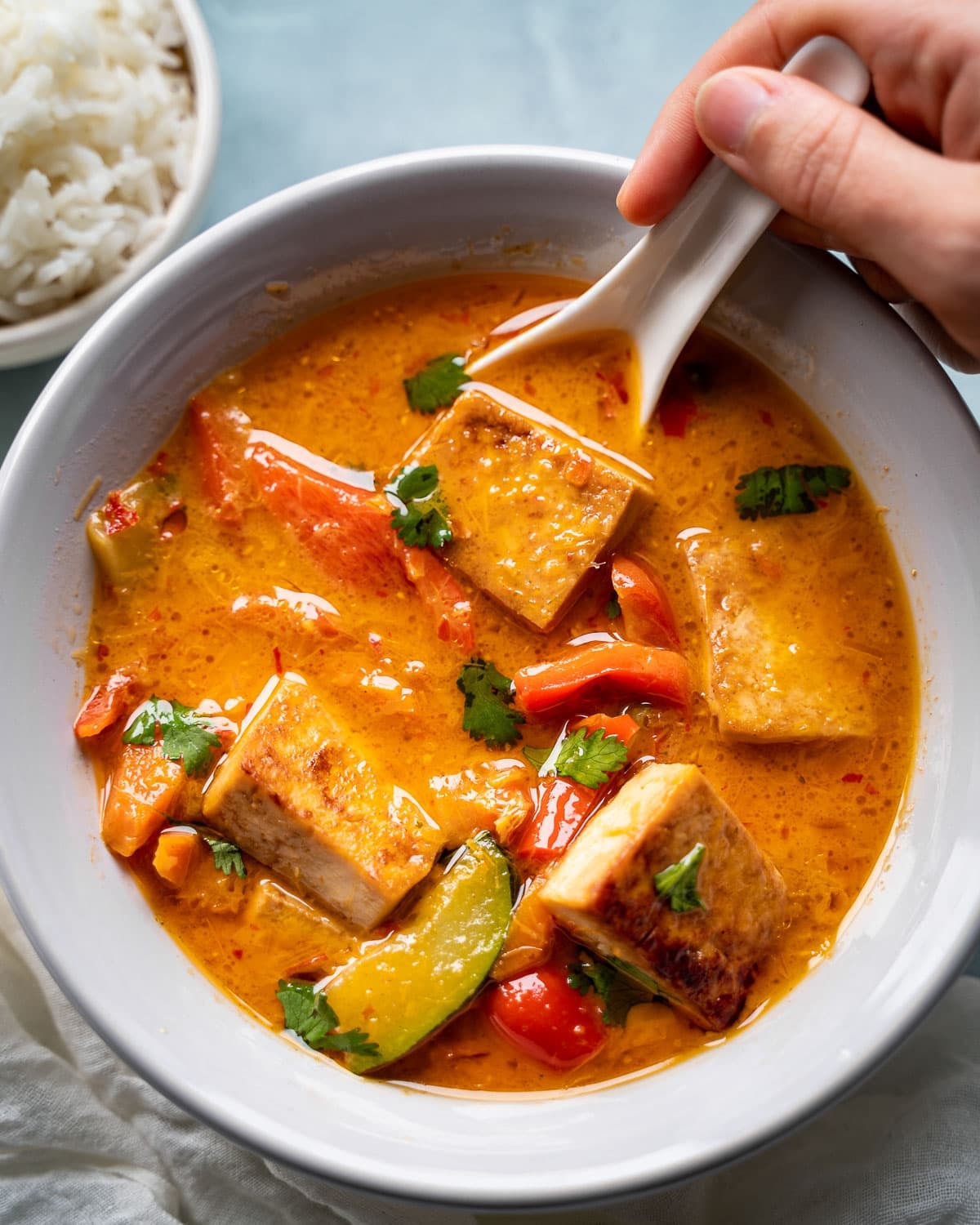 Vegan Thai Red Curry With Tofu