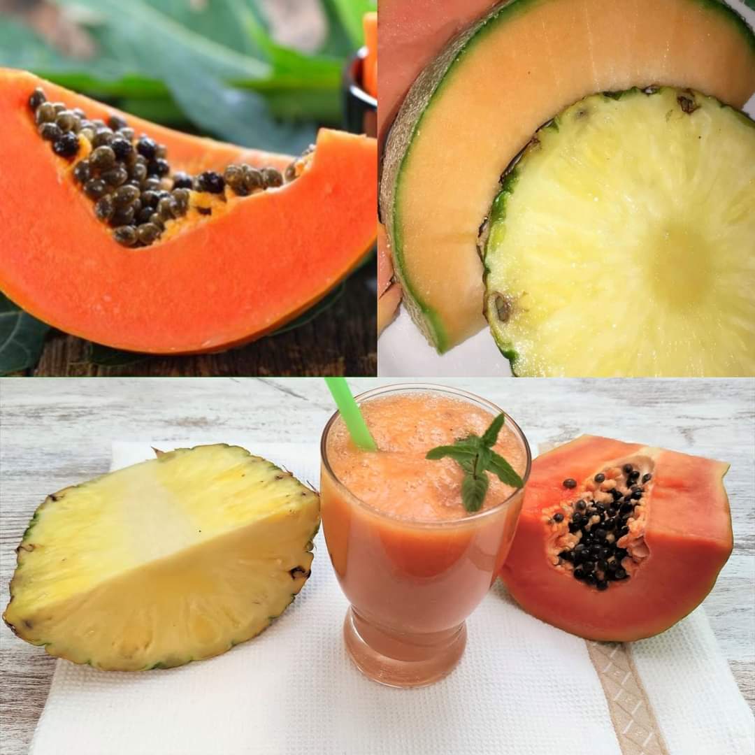 Sip Your Way to a Flatter Stomach: Pineapple and Papaya Juice