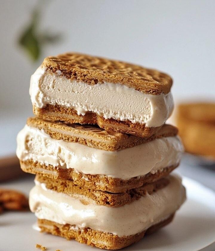 Best Biscoff Ice Cream Sandwiches