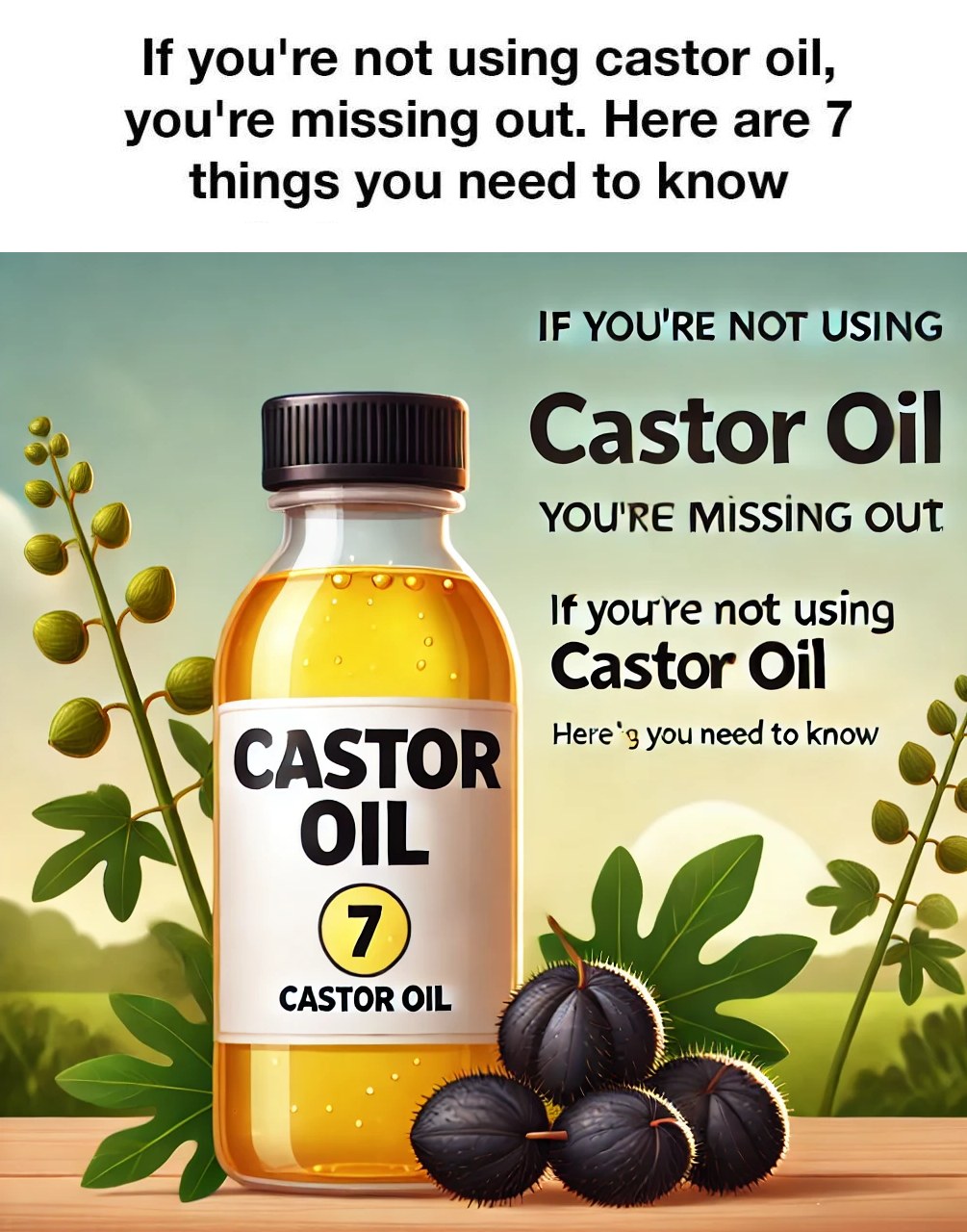 If You’re Not Using Castor Oil, You’re Missing Out: 7 Things You Need to Know