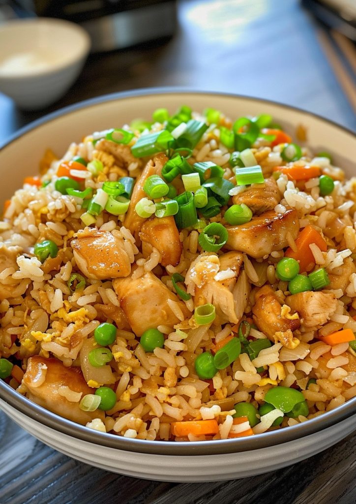 Garlic Chicken Fried Rice