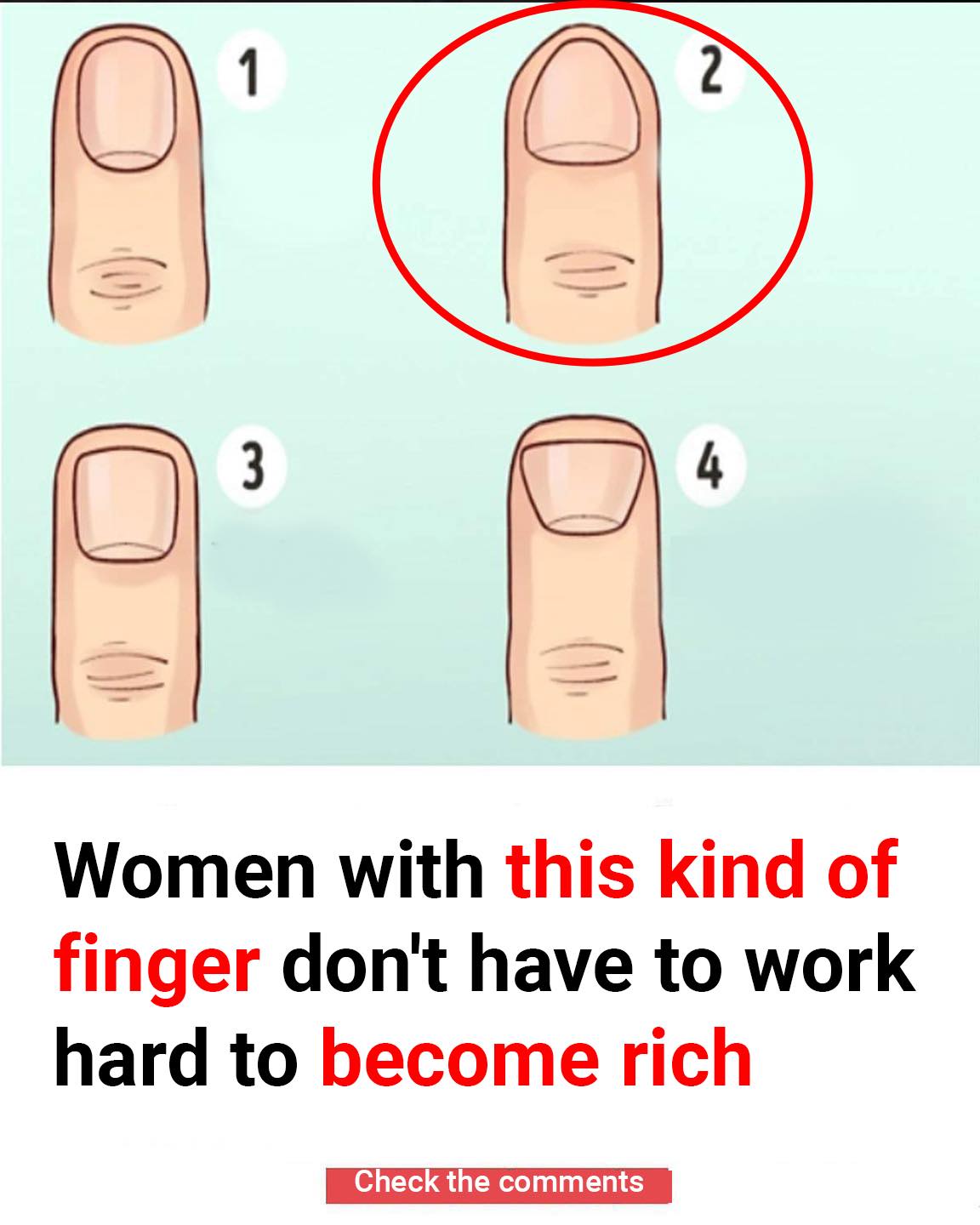 Women with this kind of finger don’t have to work hard to become rich throughout their life