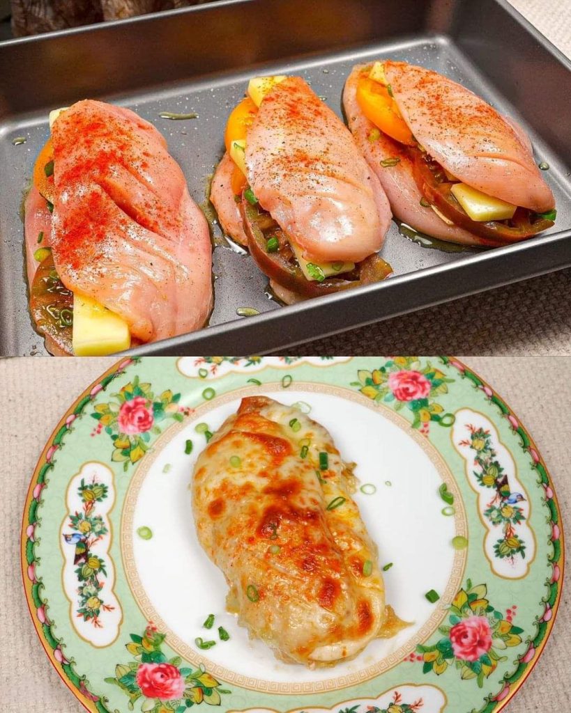 Baked Chicken Breasts with Mozzarella and Tomatoes