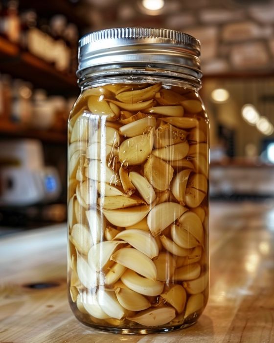 My nana swears by fermented garlic in honey in mason jars. Here’s why (and how to make it)