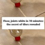 Floor, joints white in 10 minutes: the secret of tilers revealed