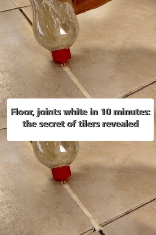 Floor, joints white in 10 minutes: the secret of tilers revealed